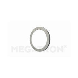 Magnetic decoring COVER UP for LED ceiling luminaire PANO DIM CCT ROUND, brushed steel, for Ø 14cm (MT76110)