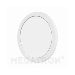 LED ceiling luminaire PANO CCT DIM ROUND, IP20, dimmable, white, Ø 16.5cm, 12W 3000-6500K 1000lm 110°