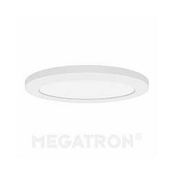 LED ceiling luminaire PANO CCT DIM ROUND, IP20, dimmable, white, Ø 29cm, 24W 3000-6500K 2100lm 110°