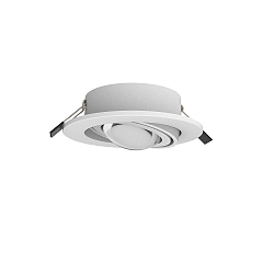 Lumière encastrée PLANEX + POWERLENS 60° plat, pivotant, avec optique de lentille GX53 IP20, blanche  4