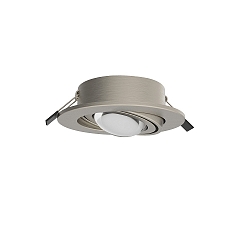 recessed luminaire PLANEX + POWERLENS 60° flat, swivelling, with lens optics GX53 IP20, nickel matt  4