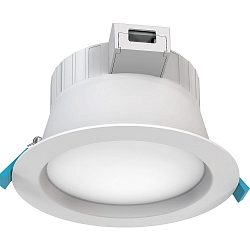 Lumi�re encastr�e FILA DF � 19CM CCT Switch, commutable, multipower, avec diffuseur IP54, blanche  13,5 / 18