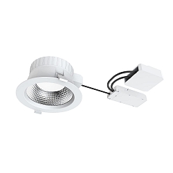 Plafonnier encastr� FILA DALI FR 90� � 172MM rond, rigide, contr�lable par DALI, commutable IP54, blanc mat 