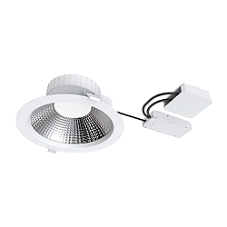 Plafonnier encastr� FILA DALI FR 90� � 225MM rond, rigide, contr�lable par DALI, commutable IP54, blanc mat 