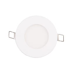 Downlight encastrable LED PANEL FLAT 85 R SCCT MP rond, CCT Switch, commutable, multipower IP44, blanche 
