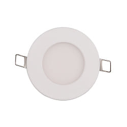 Downlight encastrable LED PANEL FLAT 85 R SCCT DIM C rond, CCT Switch IP44, blanche gradable