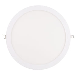 Downlight encastrable LED PANEL FLAT 300 R SCCT MP rond, CCT Switch, commutable, multipower IP44, blanche 