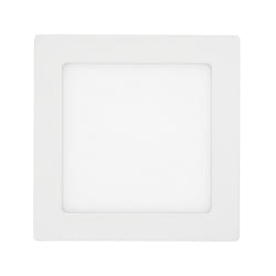 Downlight de surface LED PANEL FLAT 170 Q SCCT DIM angulaire, CCT Switch IP44, blanche gradable
