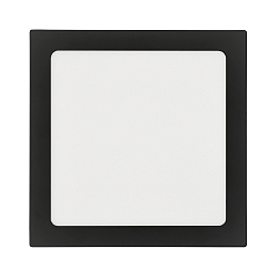 Downlight de surface LED PANEL FLAT 220 Q SCCT DIM C angulaire, CCT Switch IP44, blanche gradable