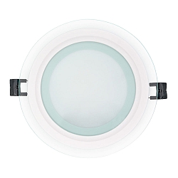 Panneau à LED LED GLAS PANEL 160R DTW Dim-To-Warm, gradable 10W 50 - 850lm 2000 - 3000K 120° 120° CRI >80