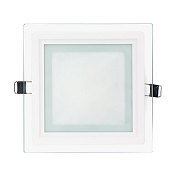 Lumi�re encastr�e GLASS PANEL 160 Q dimmable IP20 blanche gradable 10W 870lm 3000K 120� 120� CRI >80