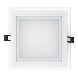 Panneau à LED LED GLAS PANEL 200Q DTW angulaire, Dim-To-Warm, gradable 14W 60 - 1150lm 2000 - 3000K 120° 120° CRI >80