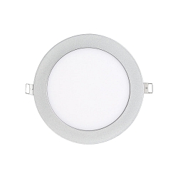 Downlight encastrable LED PANEL FLAT 130 R SCCT 350MA OPAL rond, CCT Switch, bloc d'alimentation exclusif IP20, mat