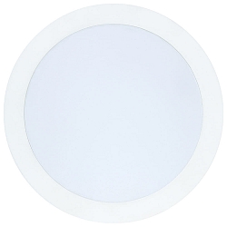 Downlight encastrable LED PANEL FLAT 130 R 350MA IP44 rond, bloc d'alimentation exclusif IP44, blanche gradable
