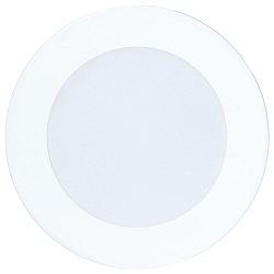 Downlight encastrable LED PANEL FLAT 50 R 350MA IP44 rond, bloc d'alimentation exclusif IP44, blanche gradable