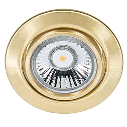 Recessed spot DOWNLIGHT C 3830, Ø 8.8cm, swiveling, brushed brass
