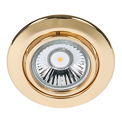 Recessed spot DOWNLIGHT C 3830, Ø 8.8cm, swiveling, 24 carat gold-plated