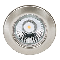 Recessed spot DOWNLIGHT C 1830, Ø 8cm, fixed optics, brushed nickel