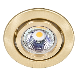 Recessed spot DOWNLIGHT C 3840, Ø 7cm, swiveling, brushed brass