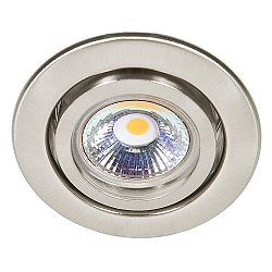 Recessed spot DOWNLIGHT C 3840, Ø 7cm, swiveling, brushed nickel