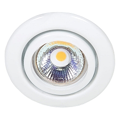 Recessed spot DOWNLIGHT C 3840, Ø 7cm, swiveling, white