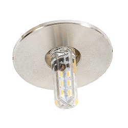 Plafonnier encastré C 392 G4 IP20, acier inoxydable gradable