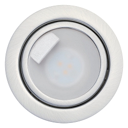 LED Furniture recessed luminaire, N 5020 CSP LED, 3W, 3000K, brushed nickel