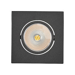 Downlight 5068Q ECO FLAT SCCT 38° DIM C angulaire, pivotant, CCT Switch IP40, noir mat gradable
