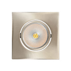 Downlight 5068Q ECO FLAT SCCT 38° DIM C angulaire, pivotant, CCT Switch IP40, nickel brossé gradable