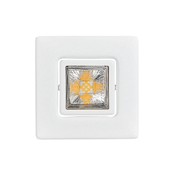 Downlight A 5068 T FLAT RQ LED pivotant, carr�, couvert de poudre, blanc mat gradable