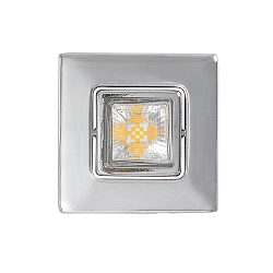 Downlight A 5068 T FLAT RQ LED pivotant, carr�, chrome, couvert de poudre gradable