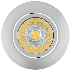 Lumi�re encastr�e 5068 ECO FLAT BIO dimmable IP40, chrom� mat, d�gager gradable 8W 530lm 4000K CRI 97