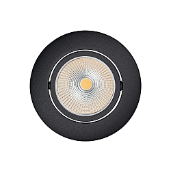 Lumi�re encastr�e 5068 ECO FLAT BIO dimmable IP40, d�gager, noir mat gradable 8W 530lm 4000K CRI 97