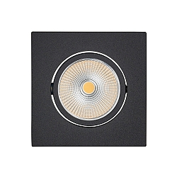 Downlight 5068Q ECO FLAT BIO angulaire IP40, noir mat gradable