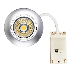 Spot 5068 ECO DOB rond IP40, chromé mat gradable