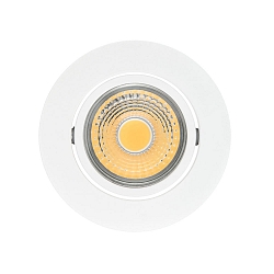 Downlight A 5068 T FLAT BIO dimmable IP40, d�gager, blanc mat gradable