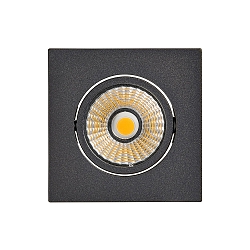 Downlight 5068Q ECO DOB angulaire IP40, noir mat gradable