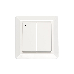 push button 2-fold, Bluetooth controllable, glossy, white