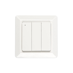 push button 3-fold, Bluetooth controllable, glossy, white