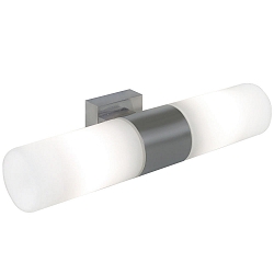 Luminaire mural TANGENS � 2 flammes E14 IP44, acier bross�