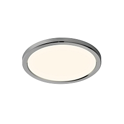 LED Ceiling luminaire OJA 29 Bathroom luminaire, 14,5W, 3000/4000K, 1600lm, IP54, ring white and chrome