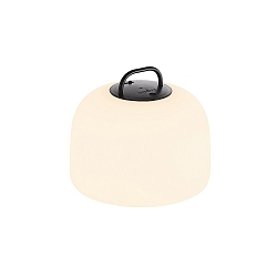 Lampe suspendue à accu KETTLE 22 PORTABLE dimmable IP65, noir , blanc mat gradable