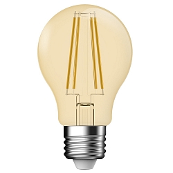 Ampoule à filament forme standard CLASSIC DECO E27 5,4W 400lm 2500K CRI 80 gradable, or gradable