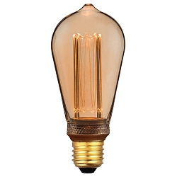 Ampoule à filament SPIRAL DECO EDISON E27 3,5W 120lm 1800K gradable, or gradable