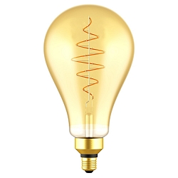 Ampoule à filament forme standard SPIRAL DECO E27 8,5W 600lm 2000K CRI 80 gradable, or gradable