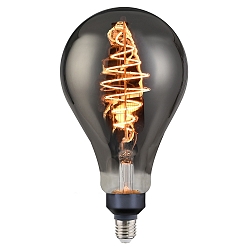 Ampoule à filament forme standard SPIRAL DECO E27 8,5W 200lm 1800K CRI 80 gradable, couleurs fumée gradable