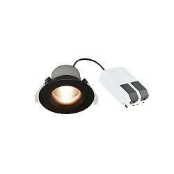 Downlight STARKE rond IP20, scintillant, noir  gradable