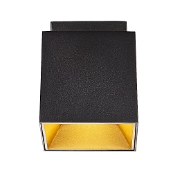 Luminaire de plafond ETHAN à 1 flamme GU10 IP20, noir mat 