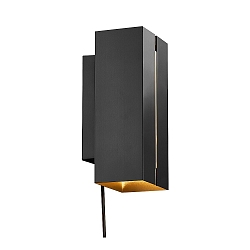 Luminaire mural CURTIZ IP20, noir mat gradable