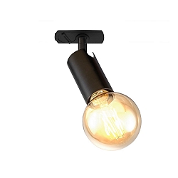 1-Projecteur monophas� LINK OPEN E27 IP20, noir mat 